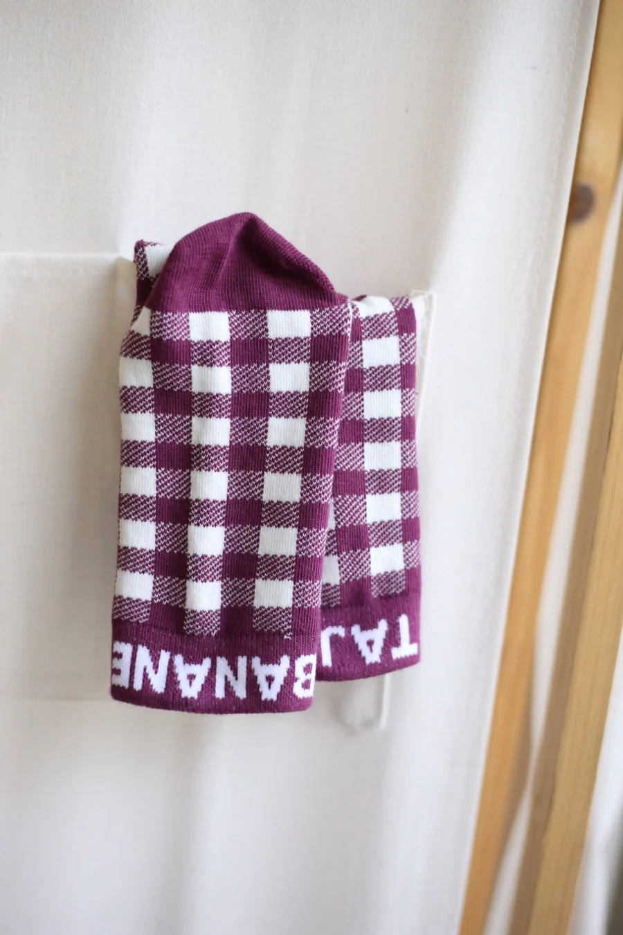 Socken Vichy Lila - Image 3