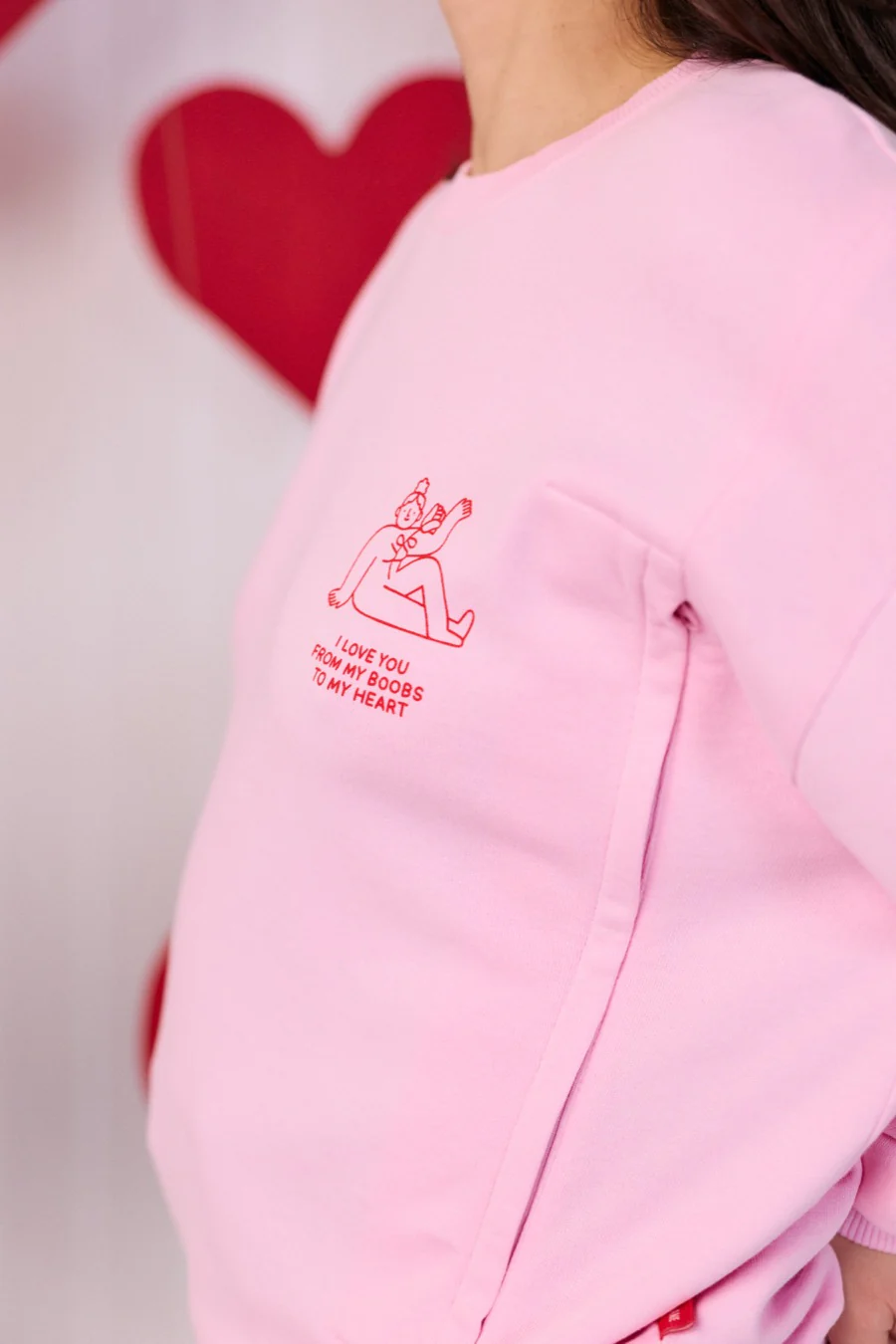 Stillsweatshirt I Love You - Image 4