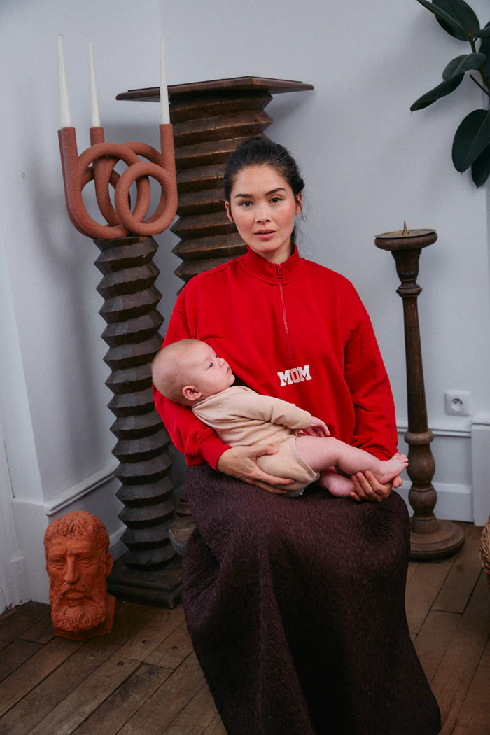 Stillsweatshirt Mom Red - Image 4