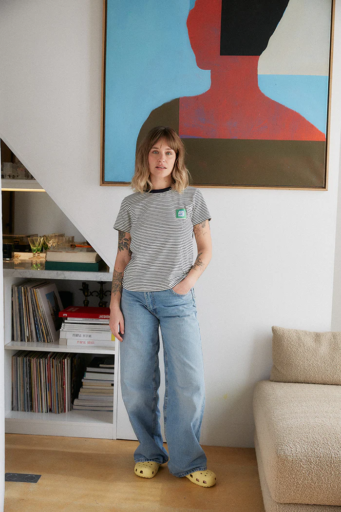 Stillshirt gestreifte Milch - Image 3